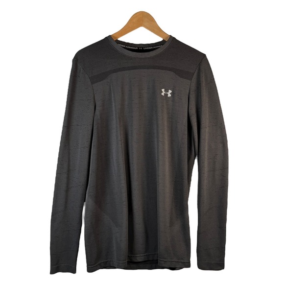 Under Armour Other - Under Armour Men's M Gray Fitted Long Sleeve Performance‎ Shirt Minimalist